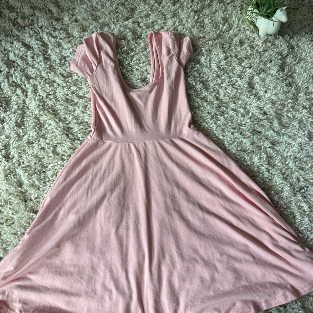 Capella Apparel Pink Short Sleeve Dress flirty fun summer bubble gum pink